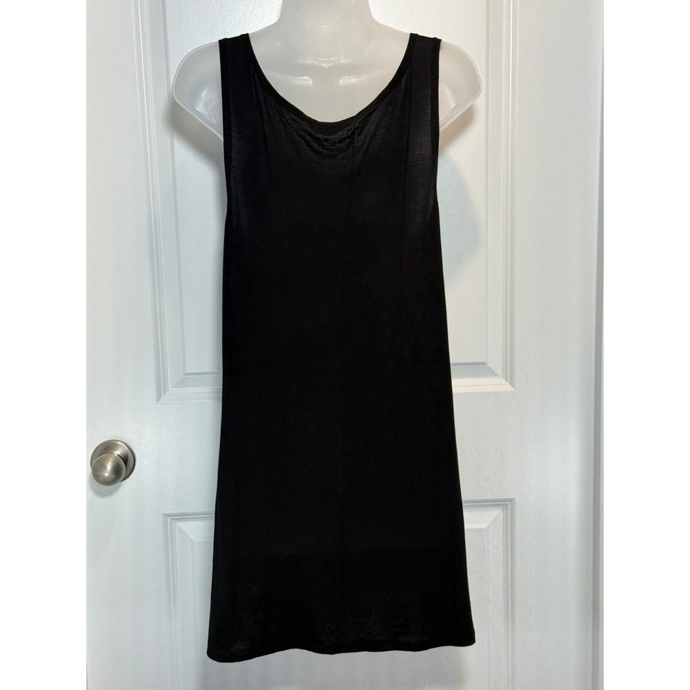 LOGO Layers Black Sleeveless Tank Top Women's M Rayon Spandex Medium Layering